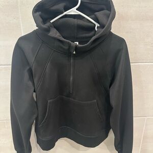 Black Textured Hoodie